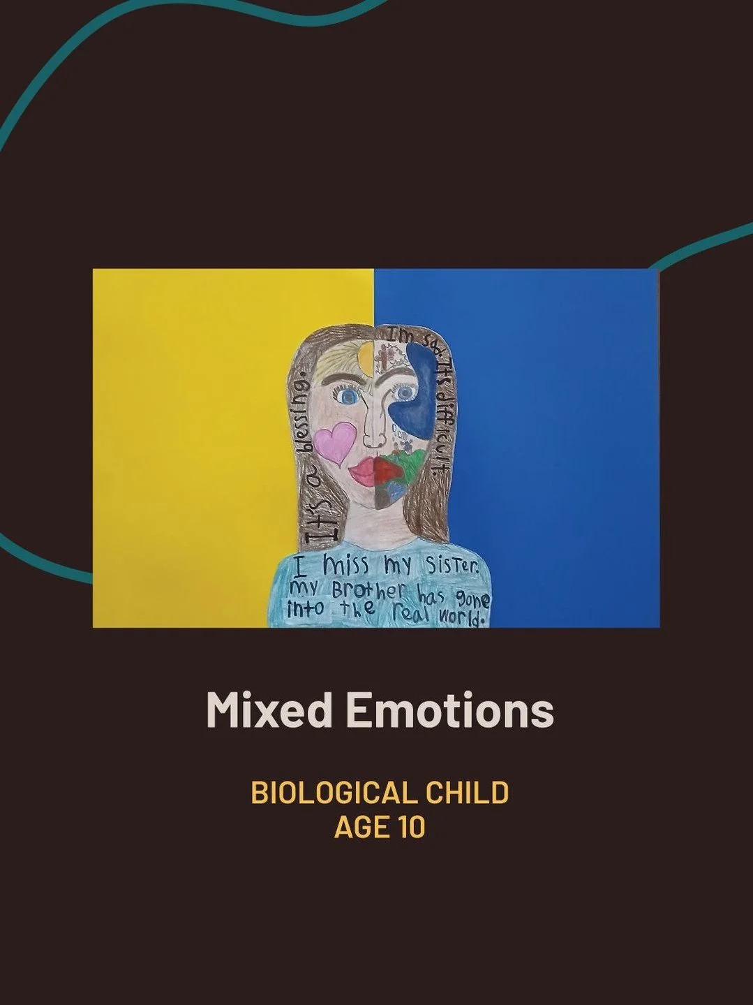 Children impacted by trauma often can't verbalize what they're feeling. The emotions are too big. The memories are too painful. The words don't exist for what they've been through.

But art gives them a voice when words fail.

This fall, dozens of ch