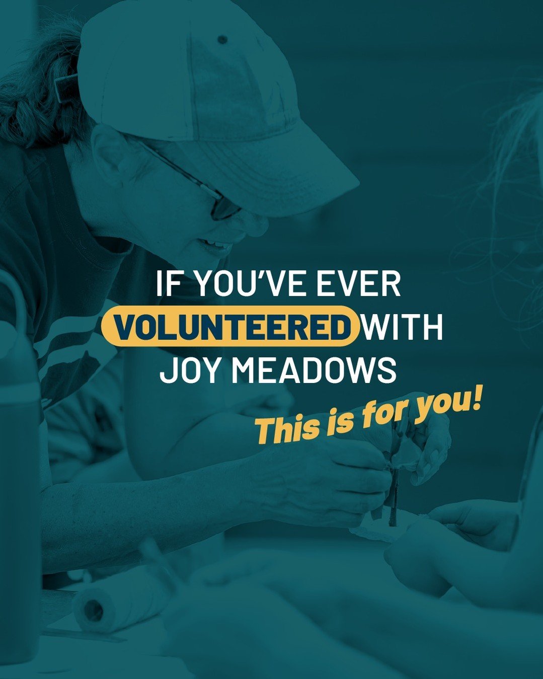 Reminder! 
If you&rsquo;ve volunteered with Joy Meadows in any capacity, this is for you! Join us! 

📅 April 18, 9:30-11:30am
📍 4411 N. 67th St, Kansas City, KS (KCK Campus)
👉Let us know you&rsquo;re coming! joymeadows.org/events