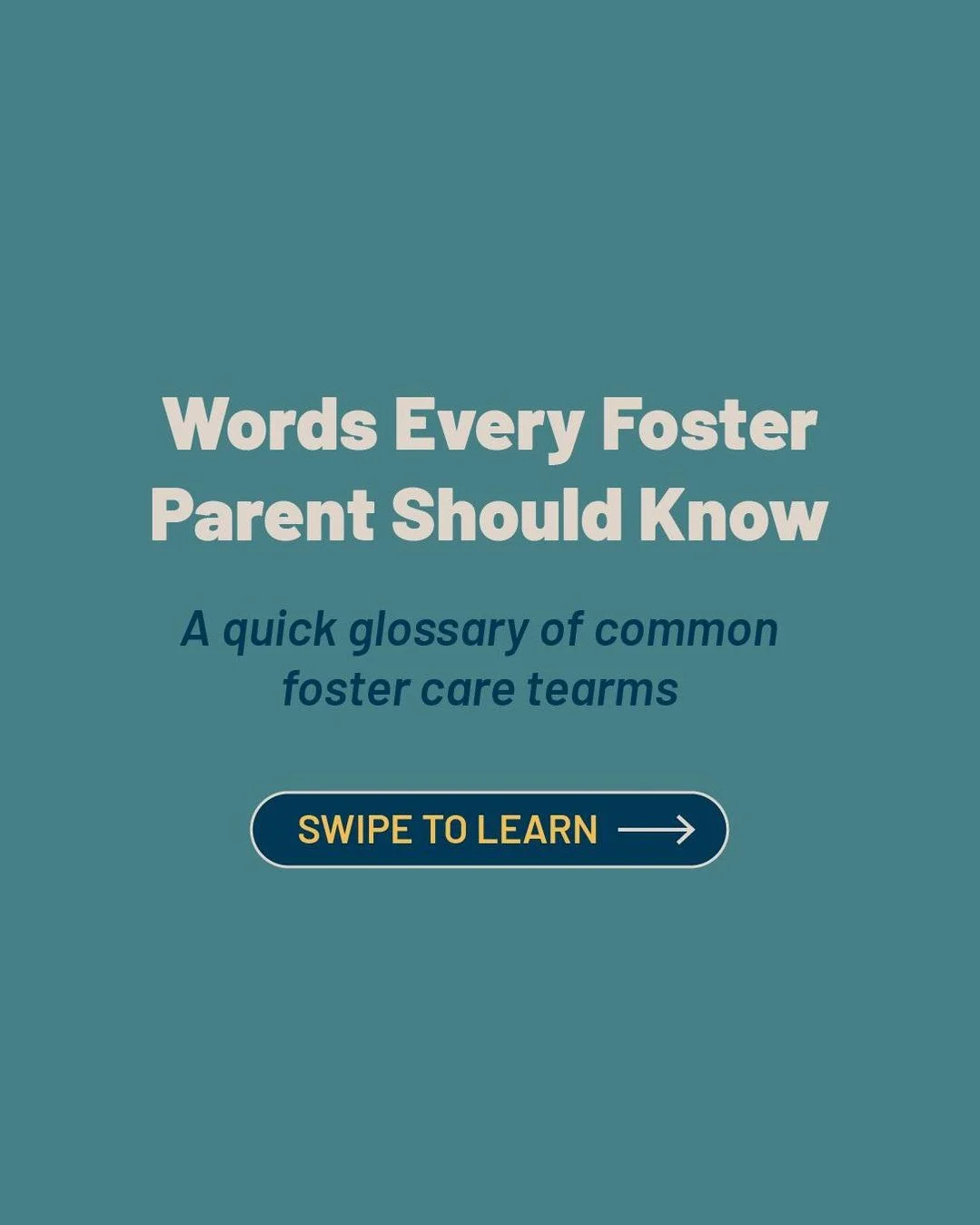 Nobody gives you a cheat sheet when you become a foster parent.

But we did. 💛

Our Foster Care Terminology guide covers the words you'll hear in caseworker meetings, courtrooms, IEPs, and everywhere in between &mdash; so you spend less time confuse