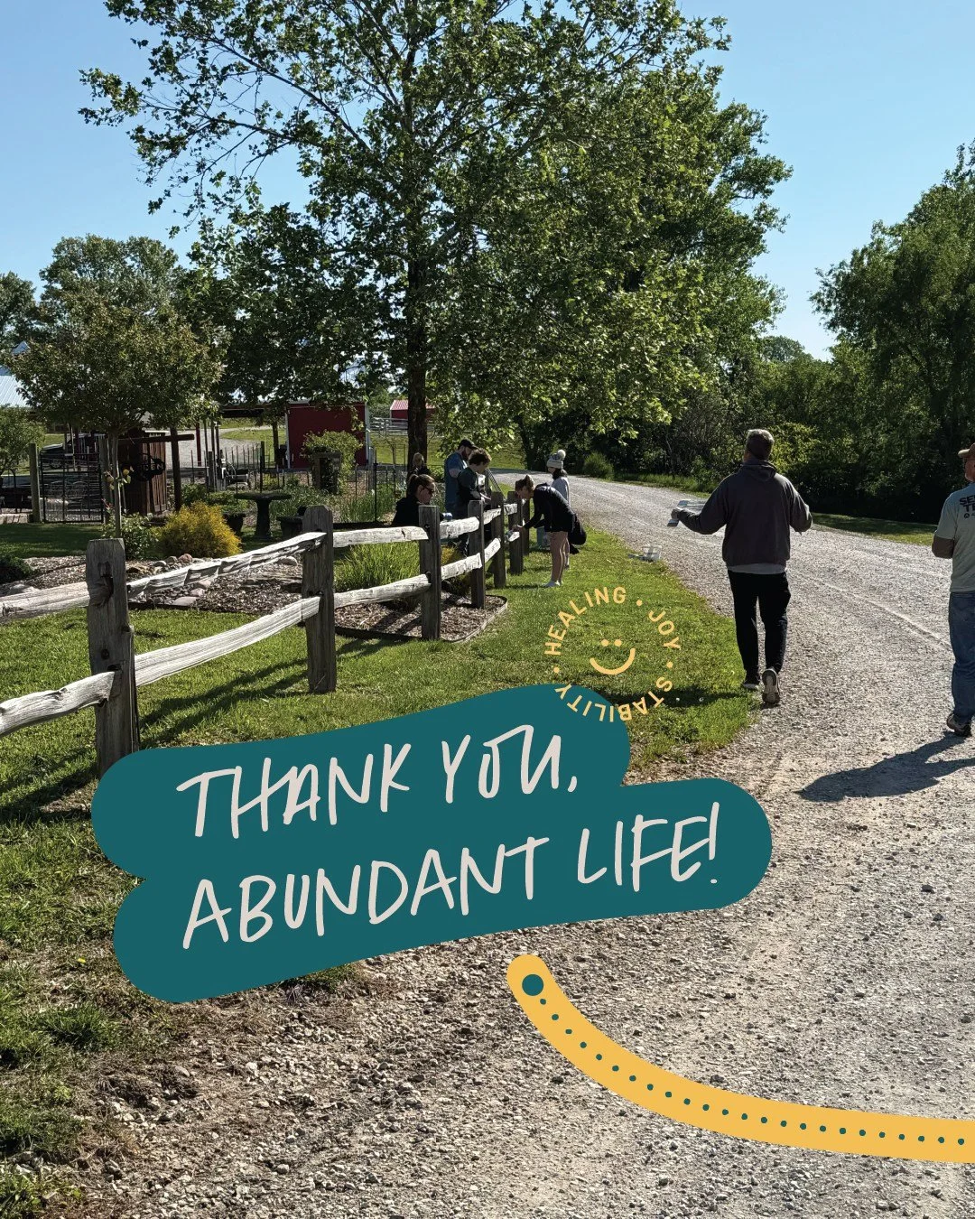 A huge thank you to Abundant Life for choosing Joy Meadows for their Serve Day!

This incredible group rolled up their sleeves at our Linwood Campus and stained all our fences and exposed outdoor lumber around campus, leaving a lasting mark on our pr