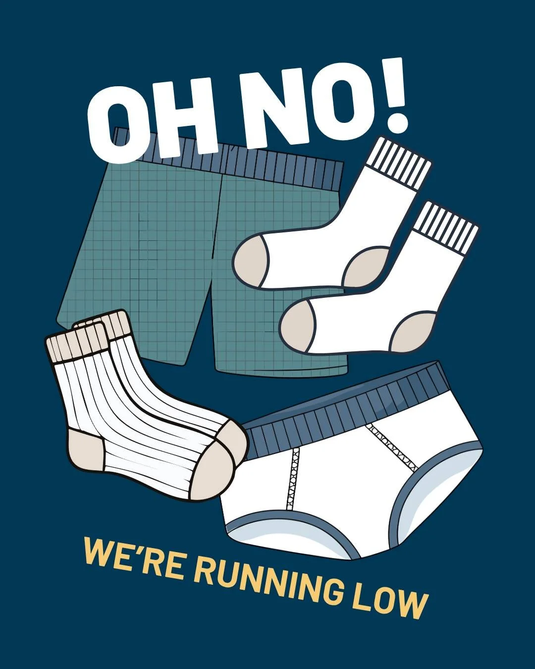 Help restock the Joy Meadows clothing closet! 💛

We&rsquo;re running low on new boys&rsquo; and girls&rsquo; underwear and socks in all sizes. Your donations help keep these everyday essentials available for the families we serve.

Shop our Amazon l