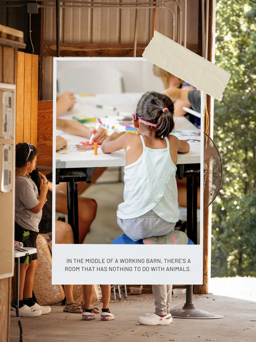 There's no rubric on the wall here. No one's grading it.

A kid walks into the studio and, maybe for the first time in a while, gets to decide. What to make, which colors, when it's done. For a child who's had very little say in what happens to them,