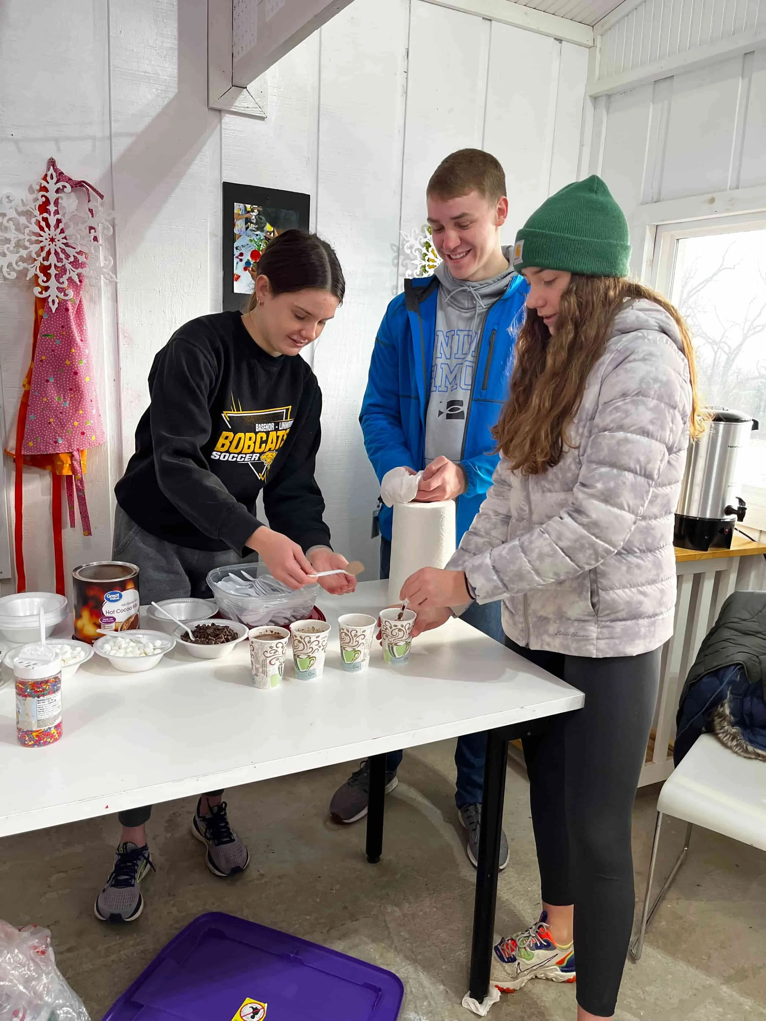 Joy Meadows volunteers serving together on the foster care community campus in Kansas City