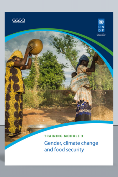 UNDP: Gender and Climate Change Training Module — AlphaMundi Foundation