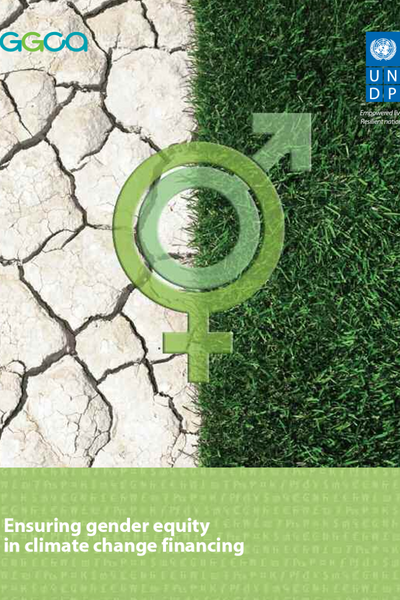 UNDP, GGCA: Ensuring gender equity in climate change financing ...