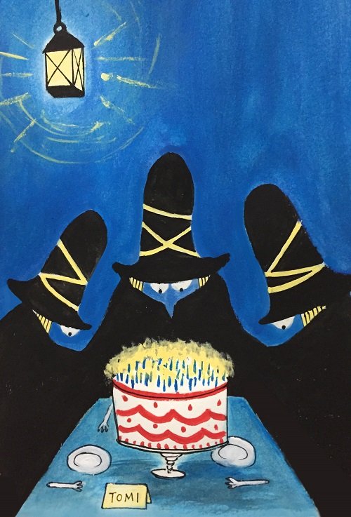       "Wishing you all the joys a magical hat could possibly bring to you. You have made a world of difference to me with your work. I used to be studying science, but after I rediscovered your books from my childhood, I changed my career. I am now a
