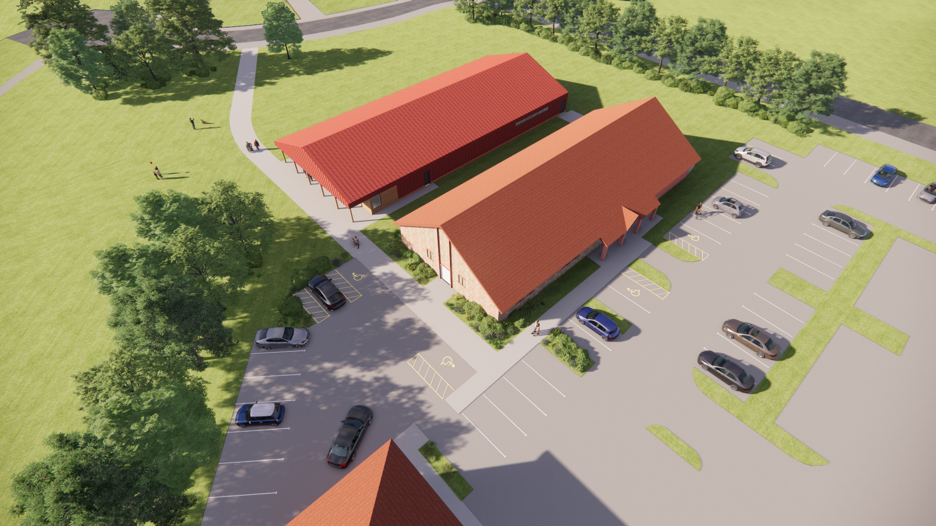 Hydrotherapy Pool aerial view