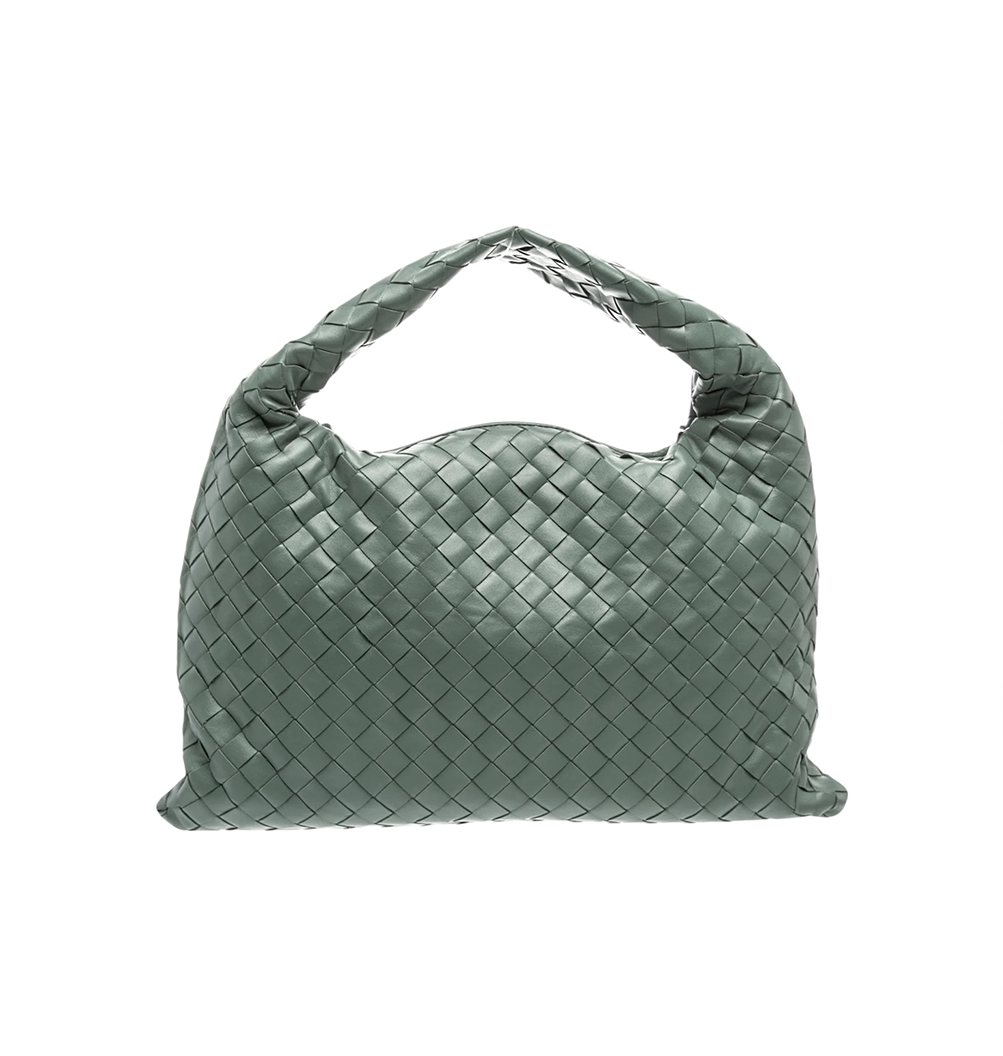 BOTTEGA INTRECCIATO LEATHER BAG GREEN