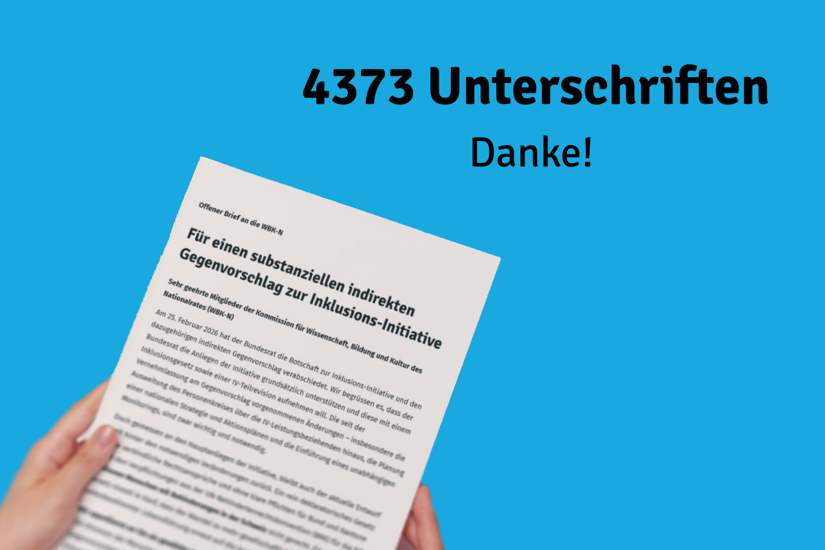 4’373 Unterschriften in einer Woche