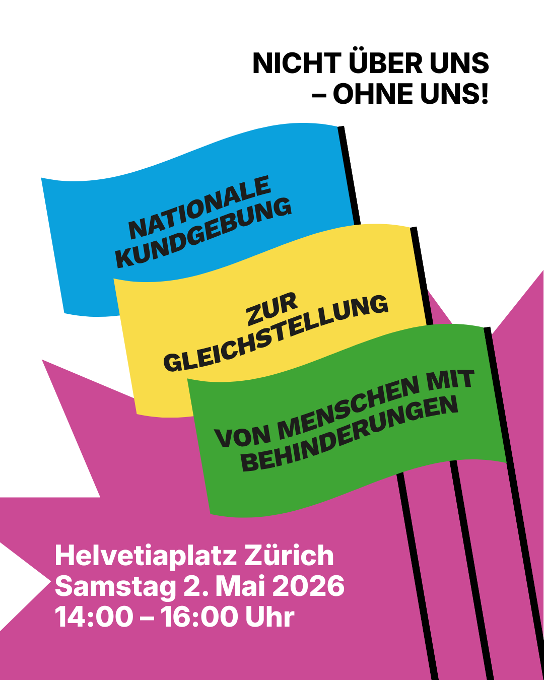 Flyer zur Kundgebung am 2.5.2026 in Zürich
