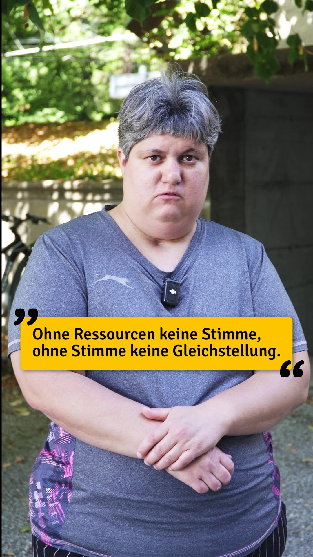 Ohne Ressourcen keine Stimme, ohne Stimme keine Gleichstellung