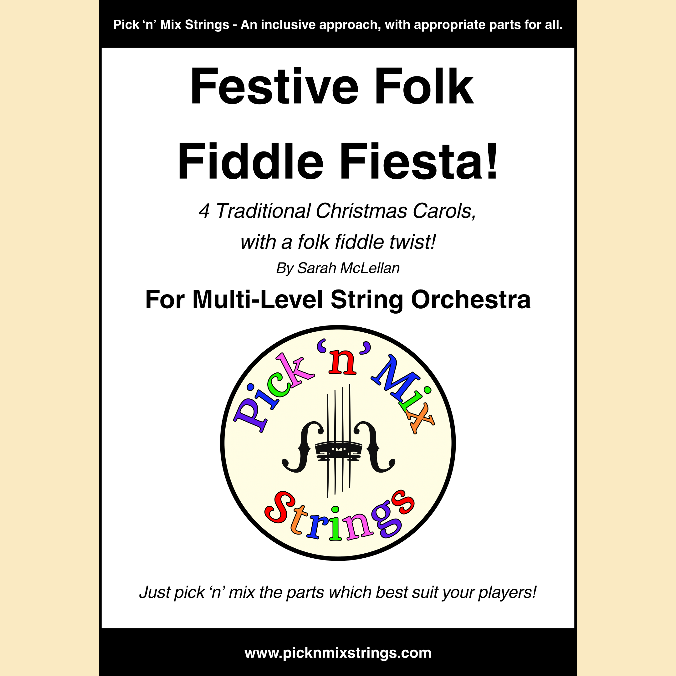 Festive Folk Fiddle Fiesta - for Multi-Level String Orchestra