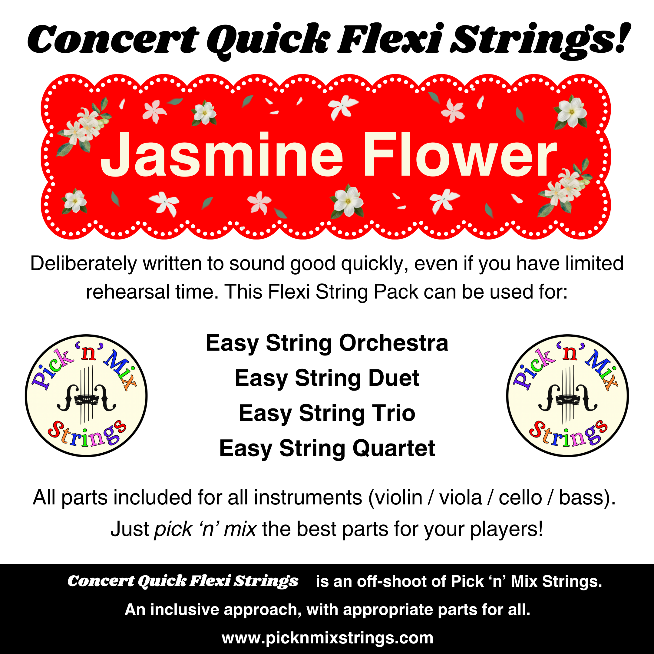 Jasmine Flower (Mo Li Hua) - Concert Quick Flexi Strings