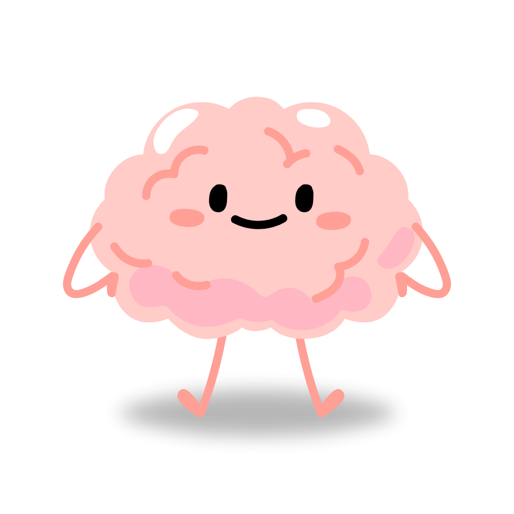 A cartoon brain