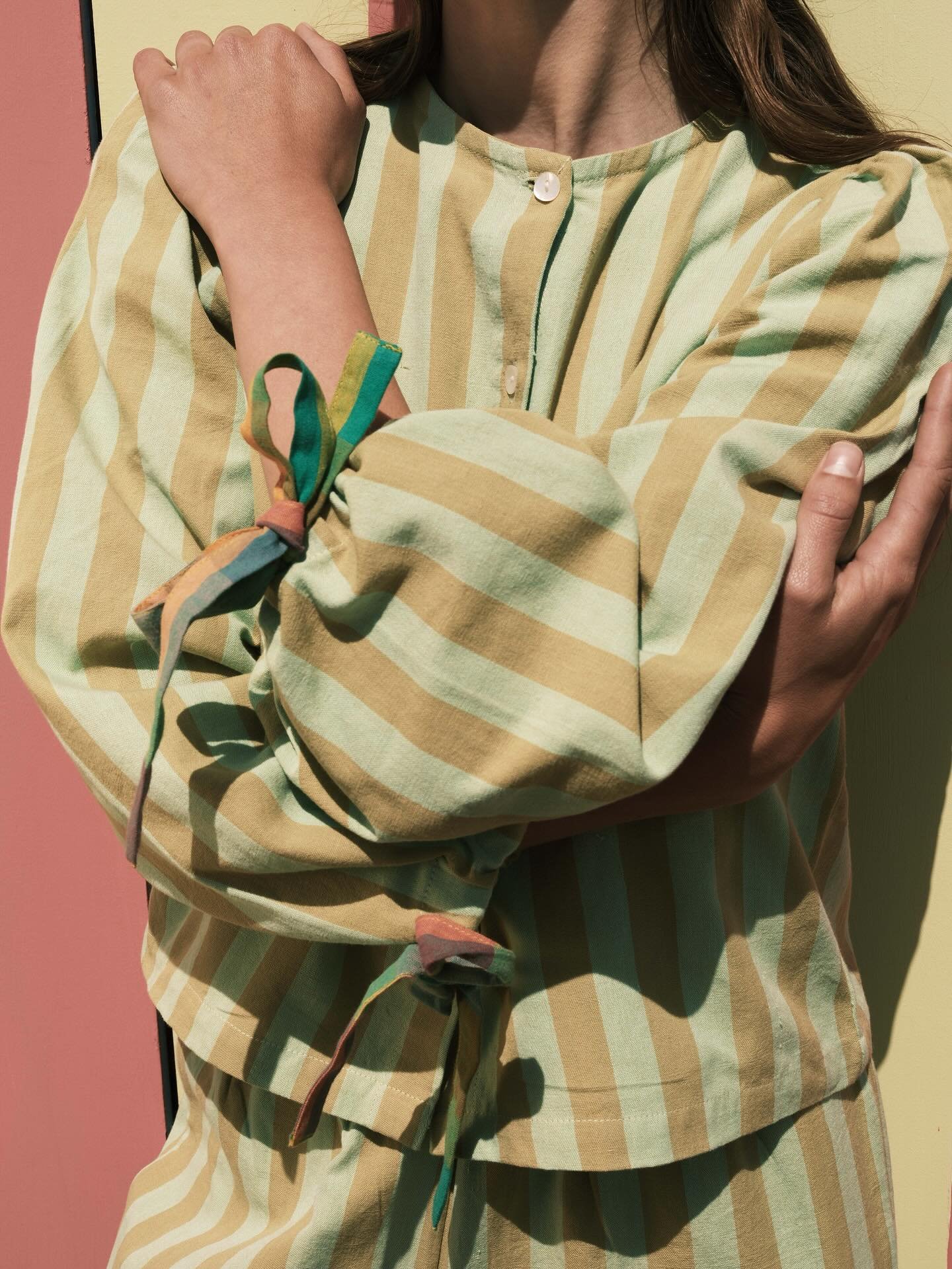 The🍦Sundae Club🍦collection is almost here! We have so much to show you, from our newest range of handloom fabrics, all the ruffles, silky hand dyed dresses and stripes for days! Shop the full range from midday BST today! 💛🩷🧡