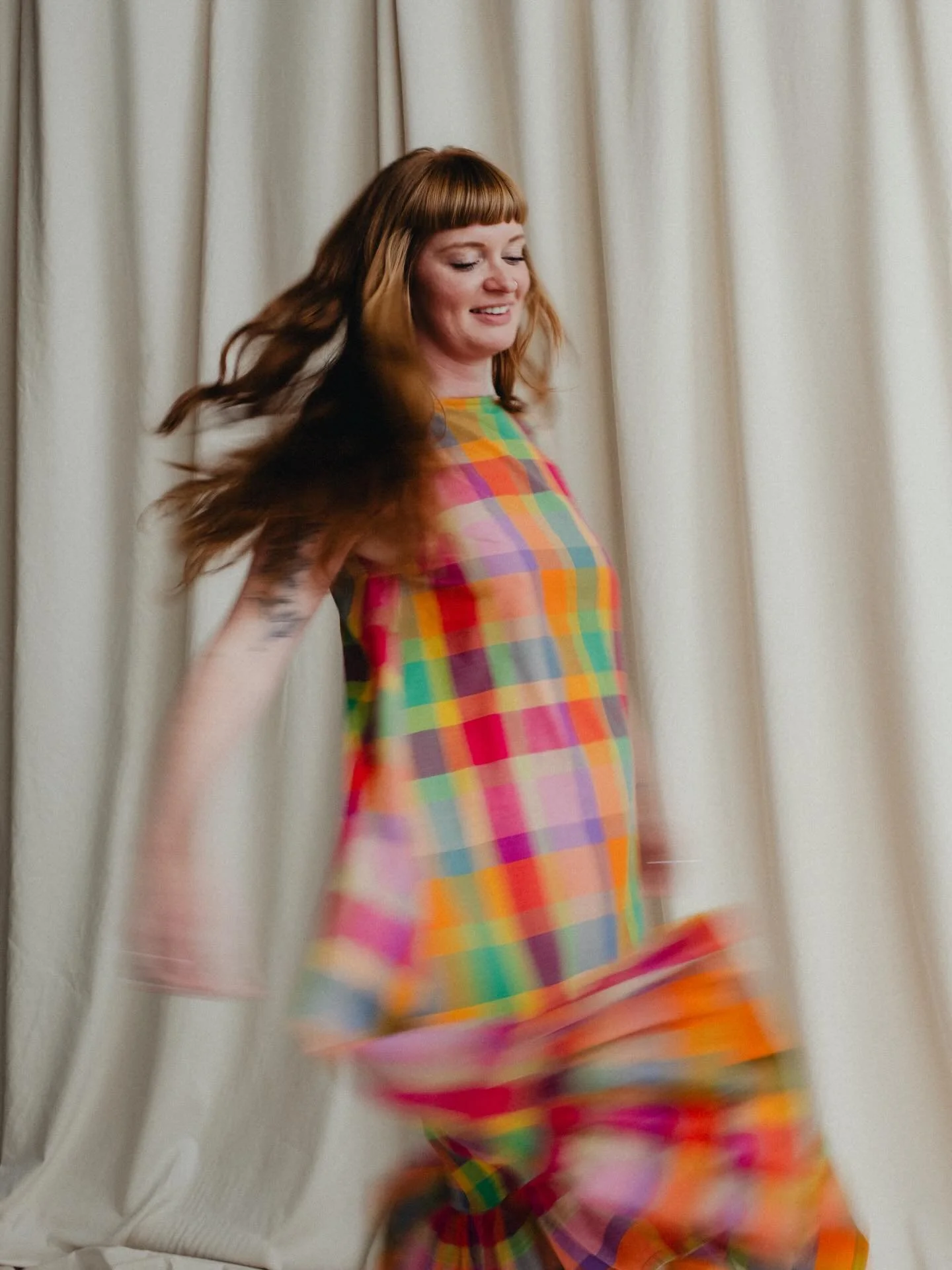 Coming tomorrow! We have a tiny batch of these gorgeous Cosmos dresses available, made in handloom cotton designed by me and made by @saheliwomen 💕 these are such special pieces, I hope you love them xx
