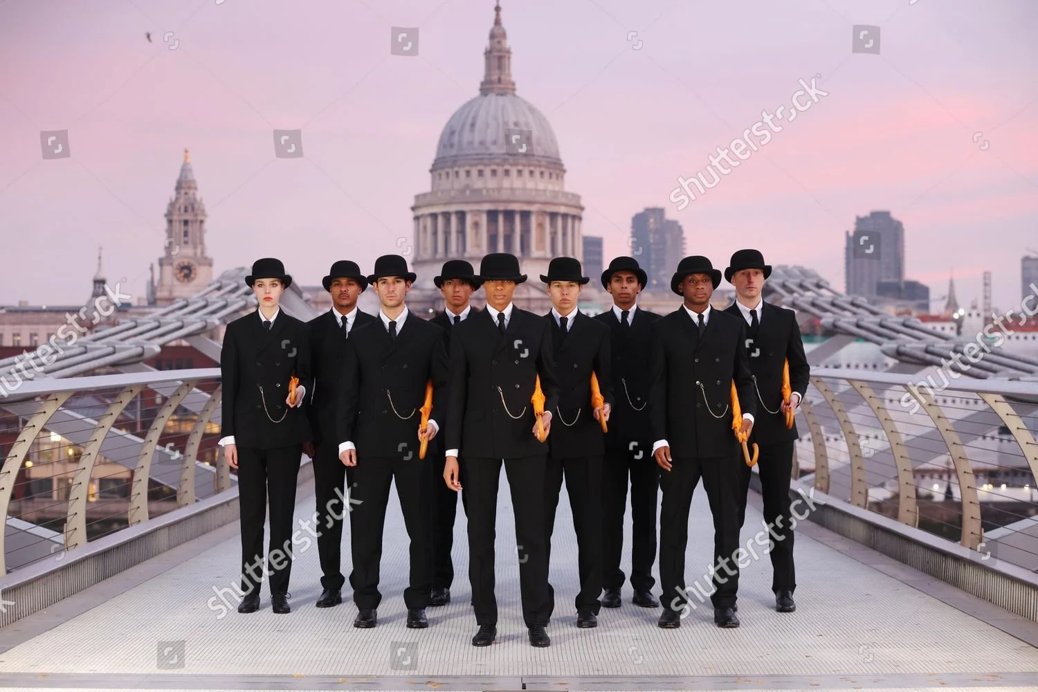 Dapper Spies: one of several choreographed set ups to promote The King's Man in and around London. Lead agency: Taylor Herring