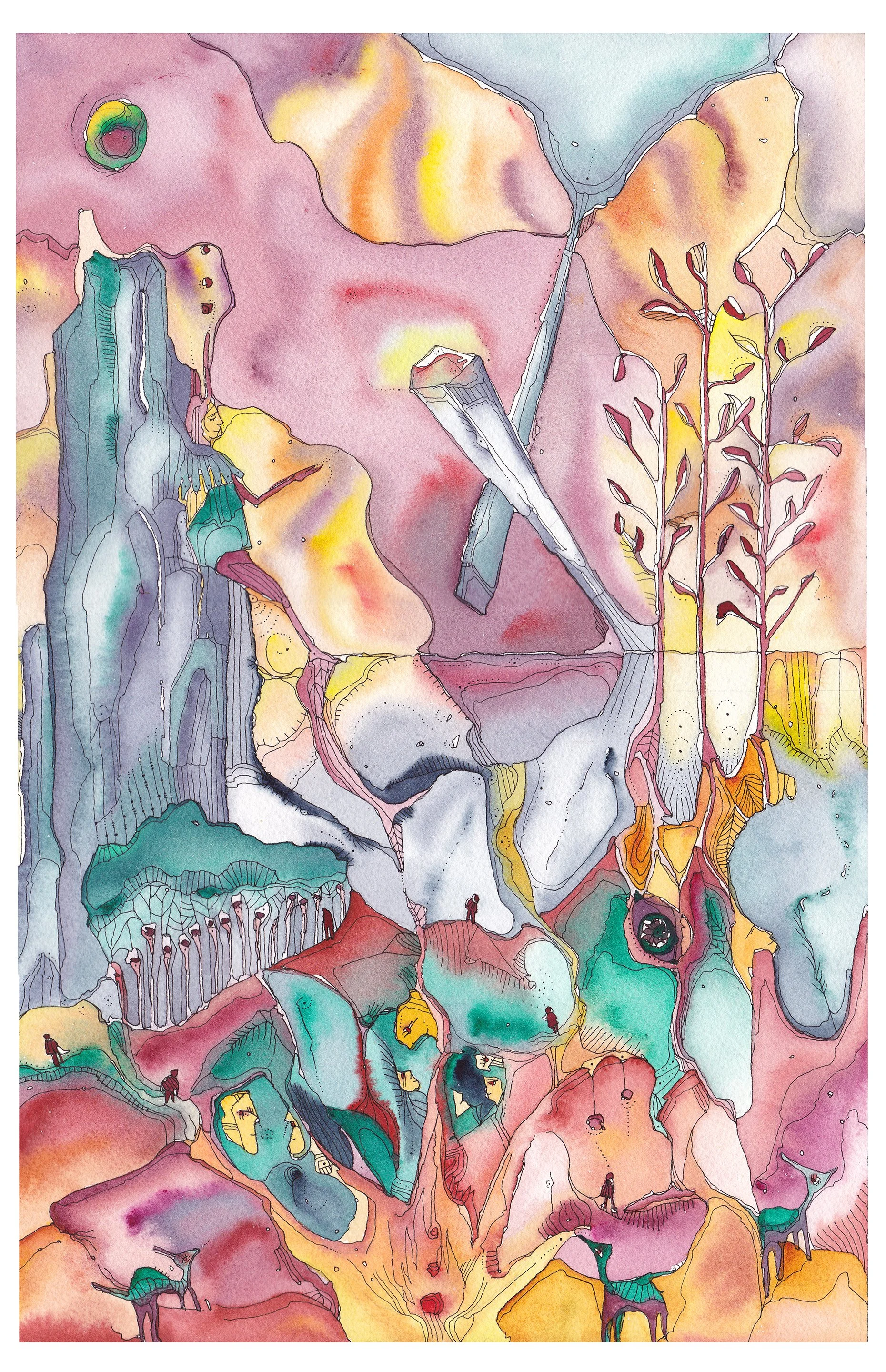 "El misterio de las decisiones" 46x30,5cm - vendido por encargo