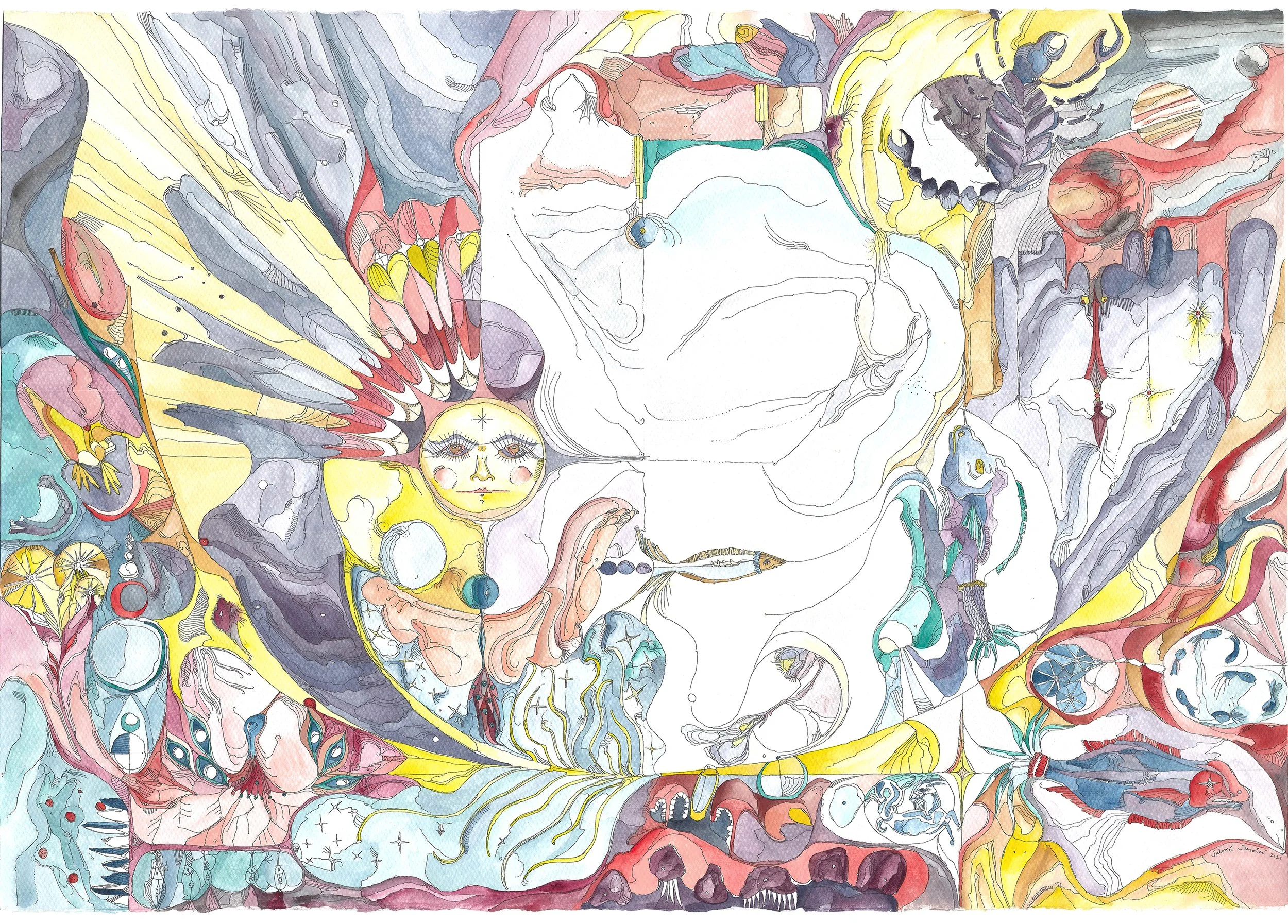 "Sebastians Universum" 100x70cm - vendido por encargo