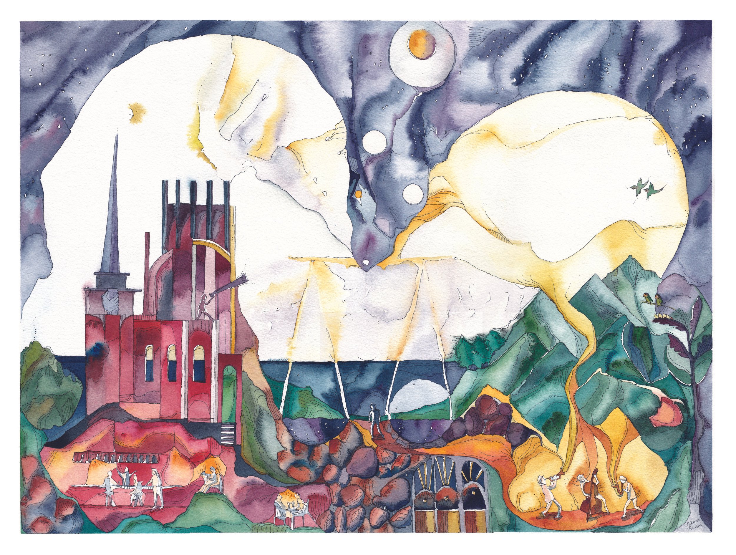 "Un lugar especial" 46x61cm - vendido por encargo