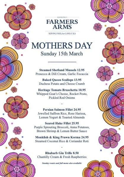 MOTHERS DAY MENU