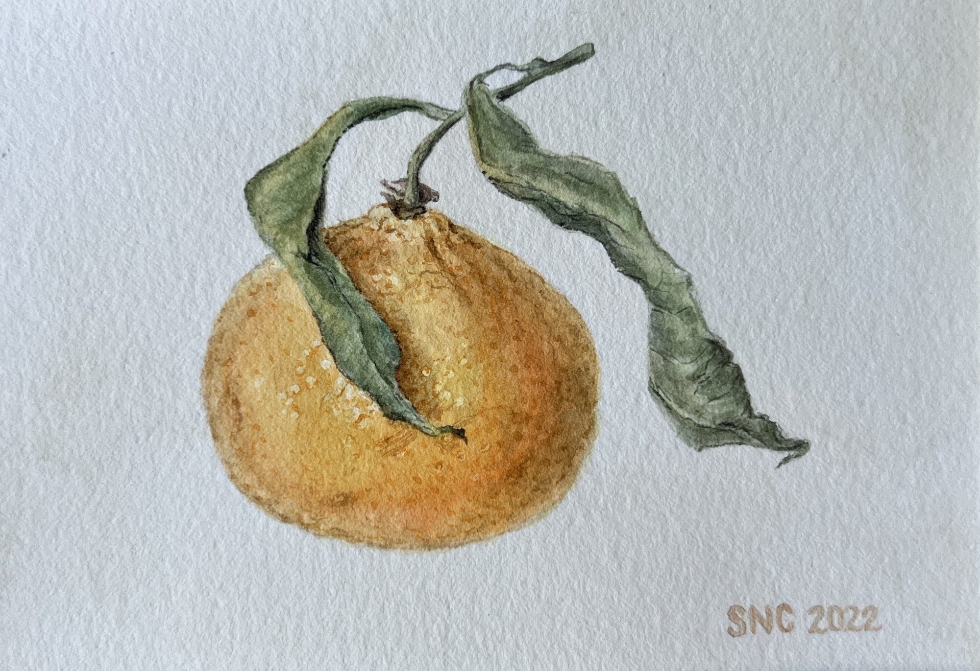 Mandarin, 3"x4.5" (SOLD)