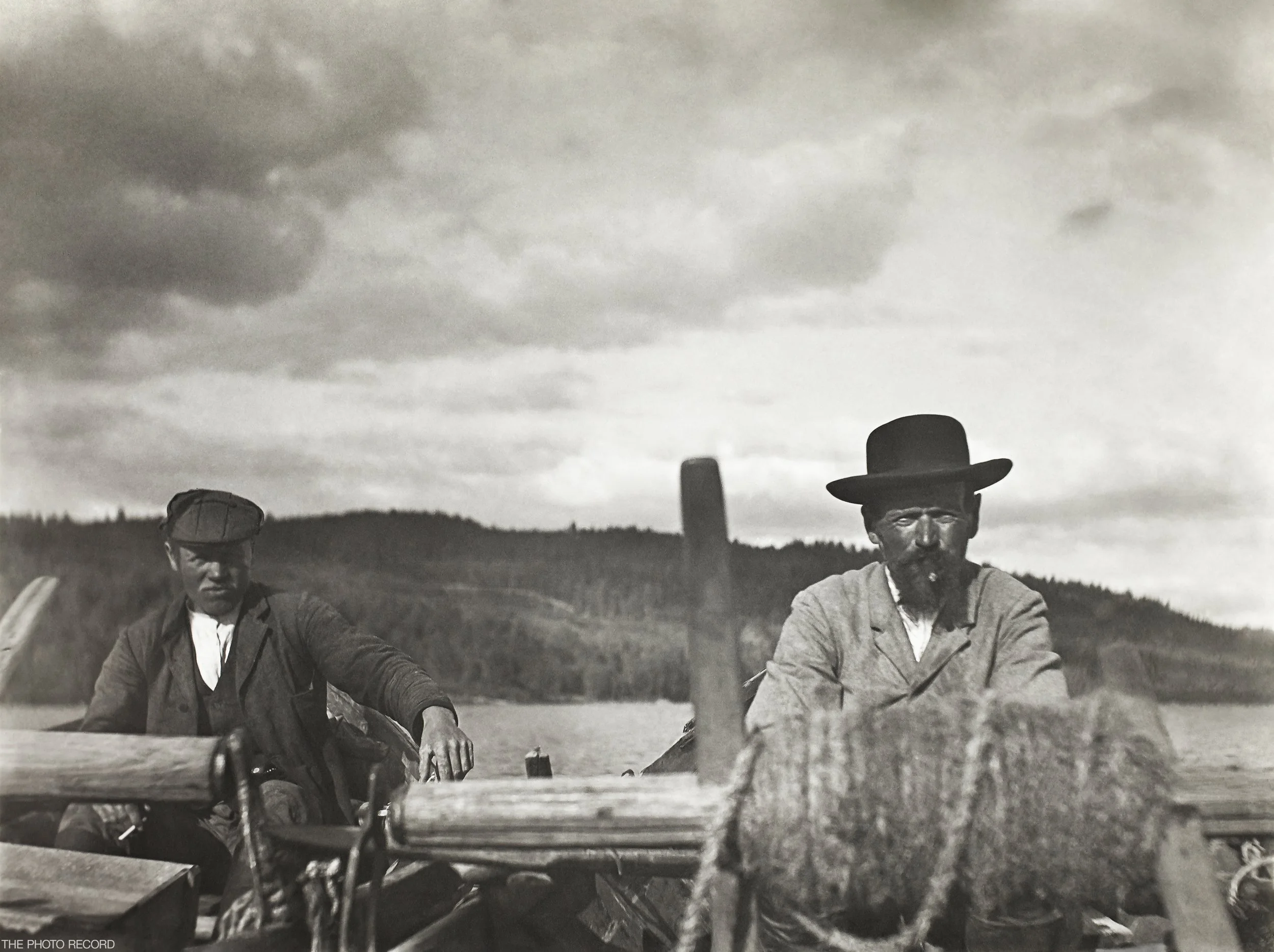 Seine Fishermen in Their Boat