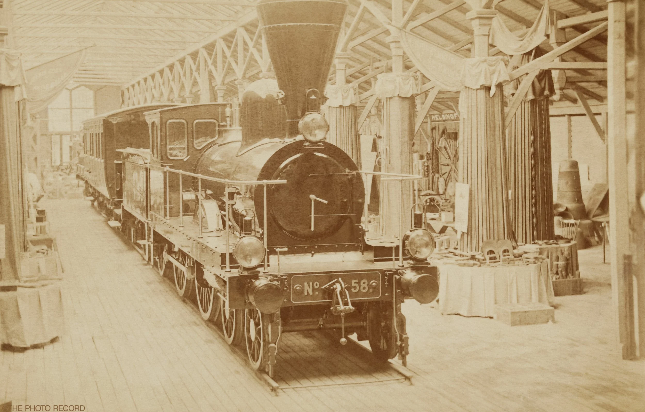 Locomotive at the Finnish General Exhibition of 1876
