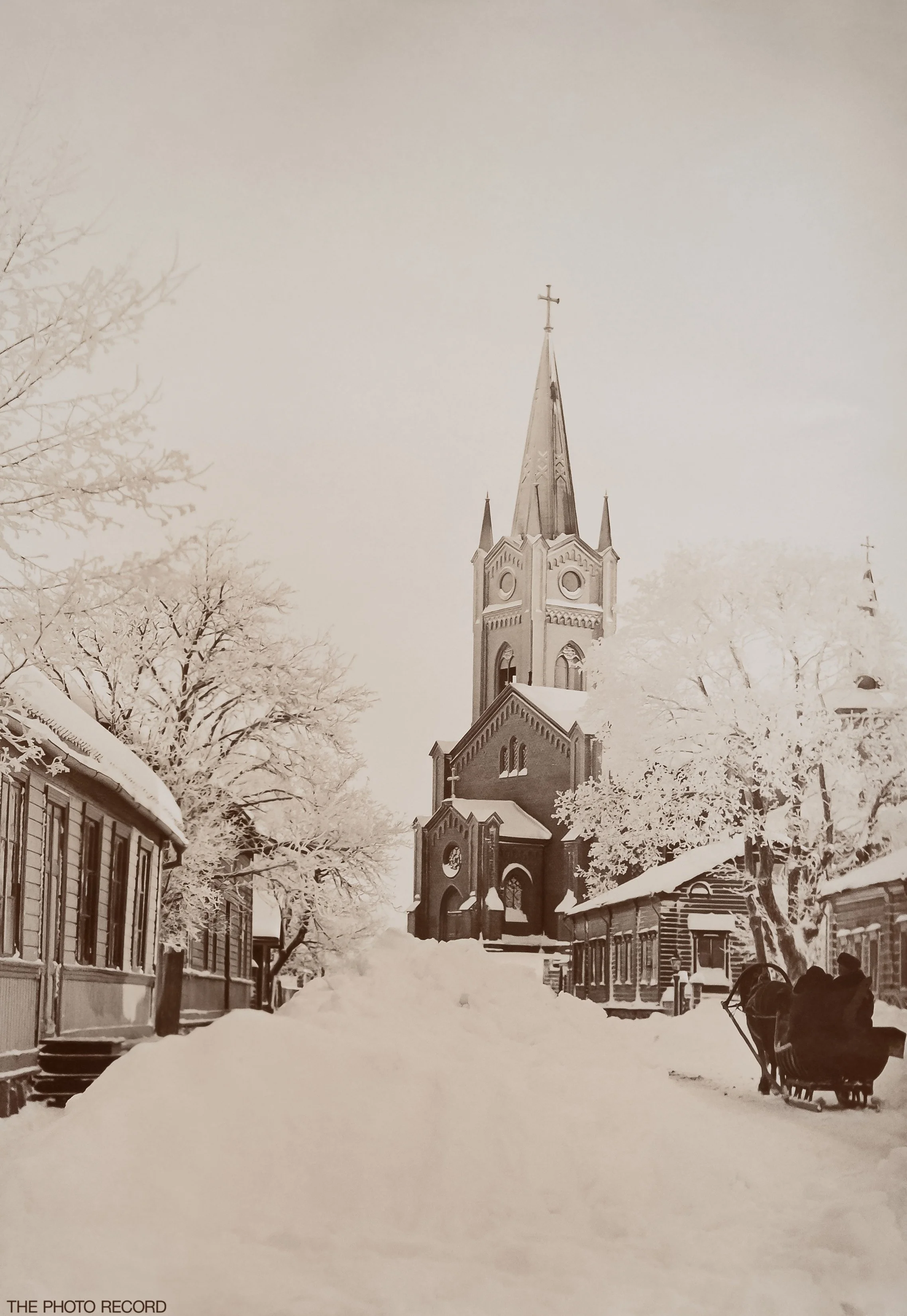 Snowy Street in Loviisa