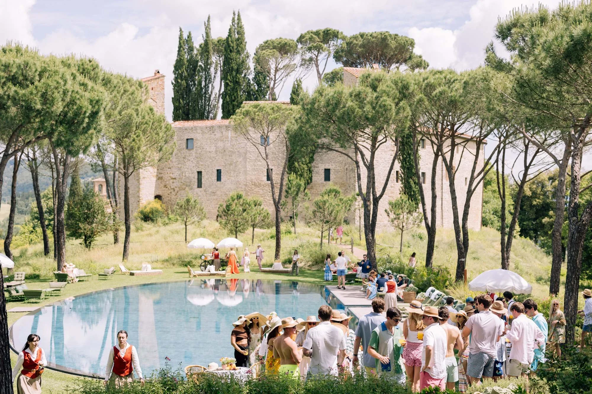 Pool Party Castello Di Reschio Umbria Italy