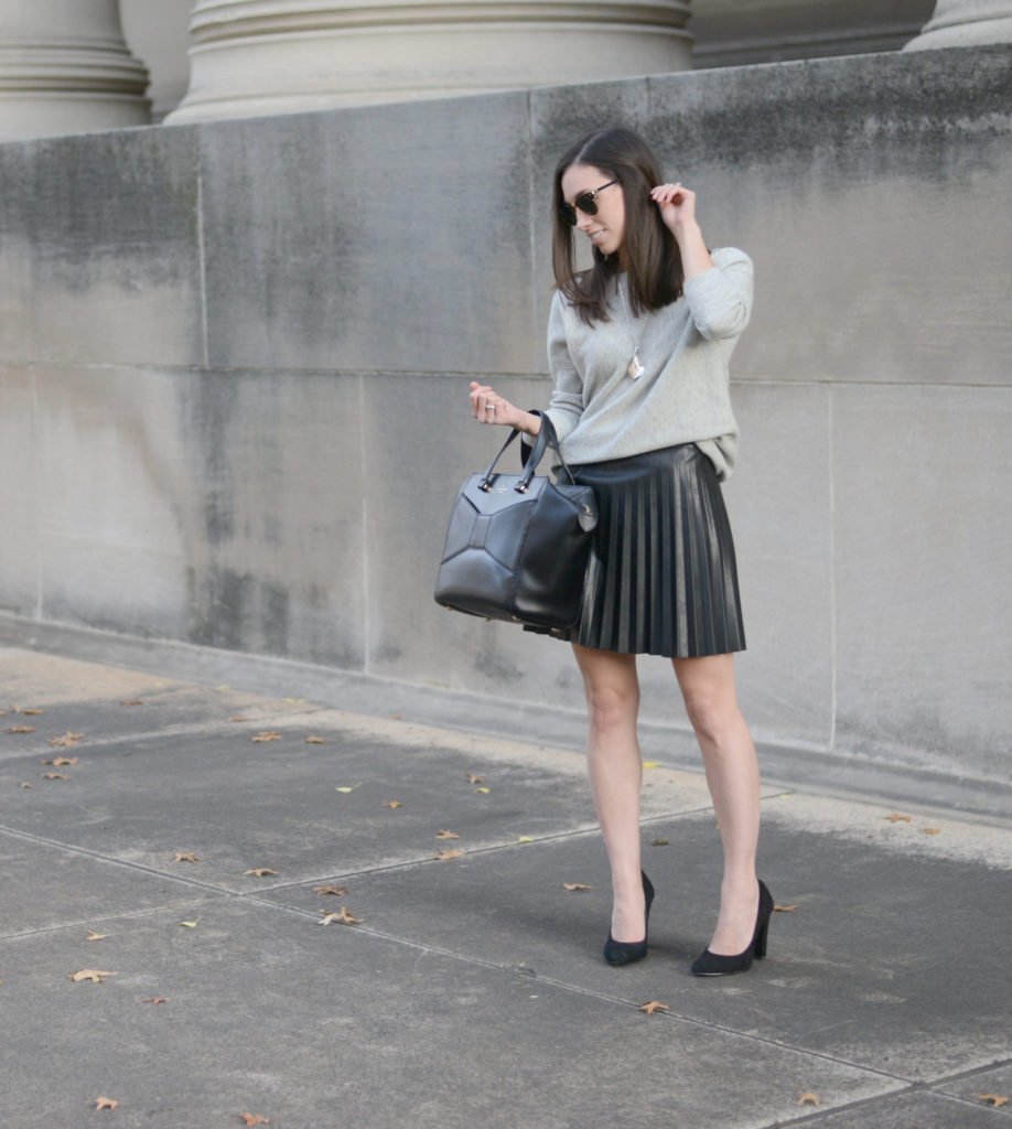 How to Wear A Leather Mini Skirt in Your Thirties — Wellesley and King ...