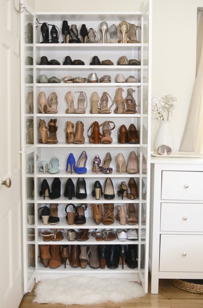 How To Create A Shoe Closet Organizer With An Ikea Bookshelf — Wellesley  And King | Simplified Living For Modern Moms