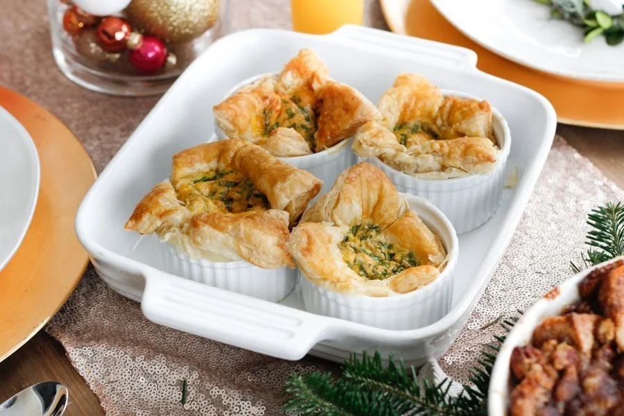 Puff Pastry Cheese & Spinach Mini Souffle Recipe — Wellesley and King