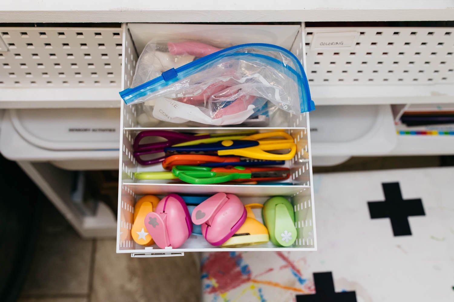 How to Organize Kids Art Supplies in a Small Space