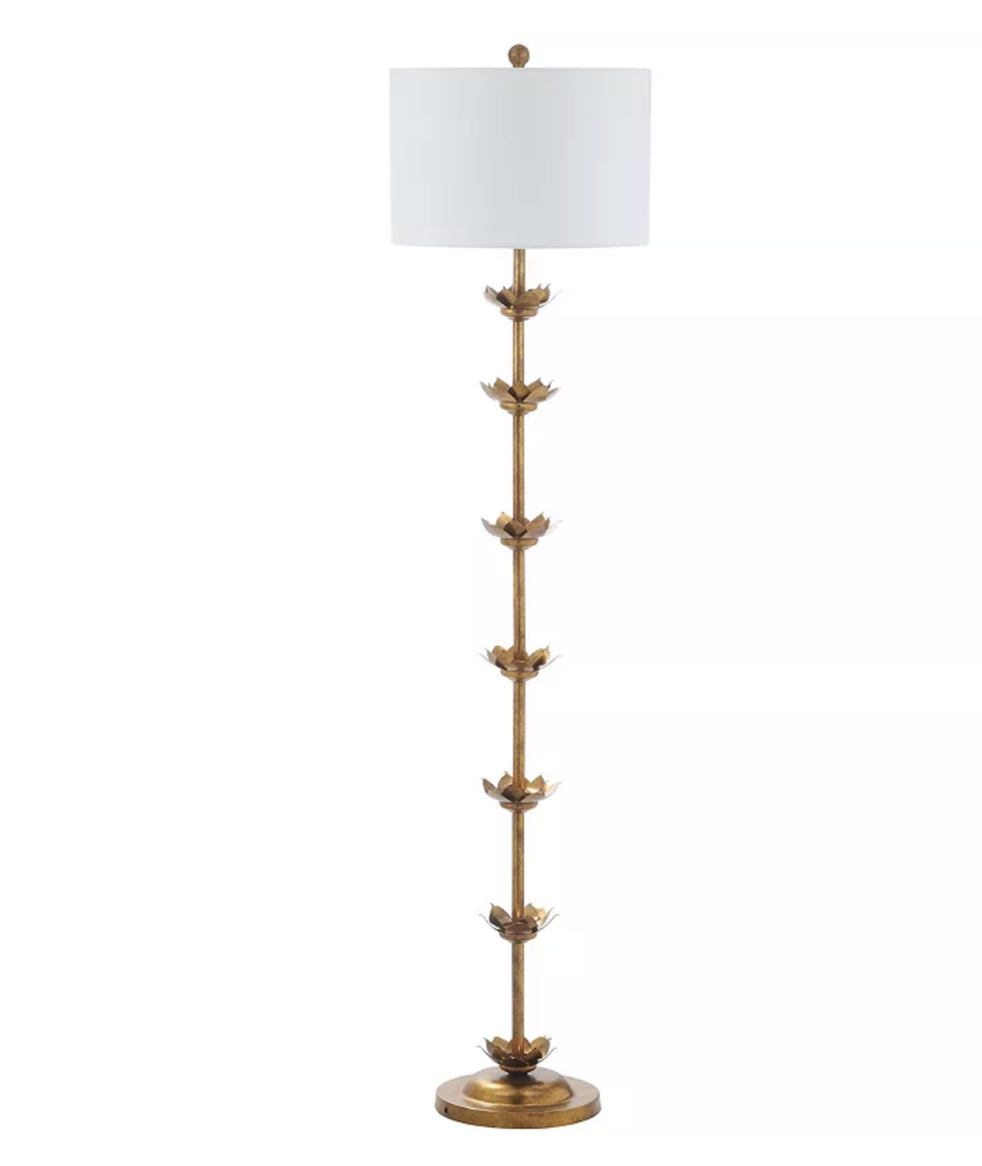 Gold floor lamp for children's room decor