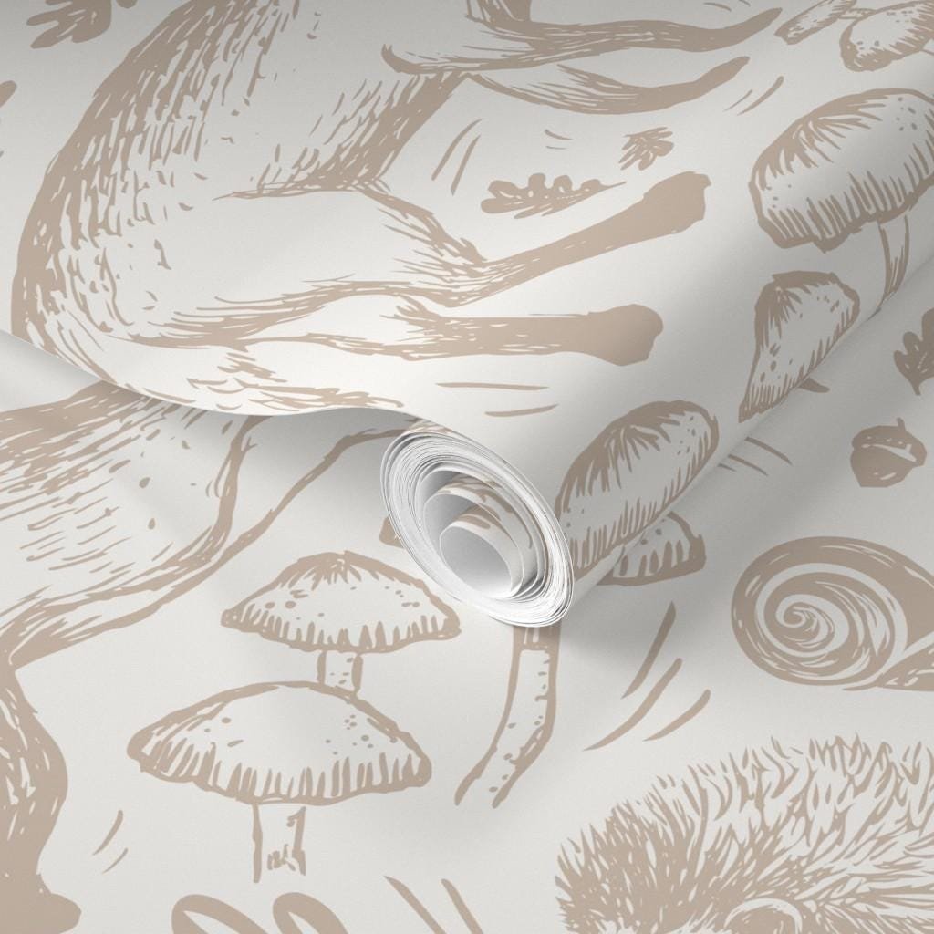 beige-woodland-fox-rabbit-mushroom-wallpaper-texture-closeup.jpg