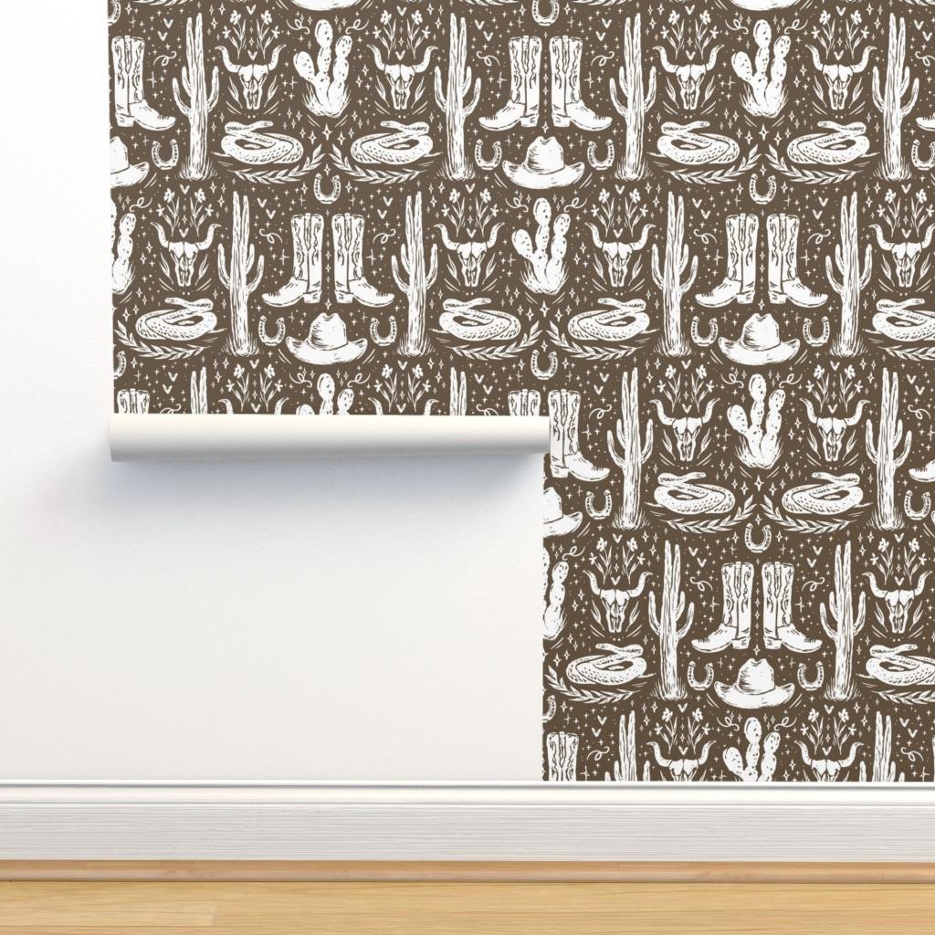brown-western-cowboy-boots-cactus-wallpaper-panel-install.jpg