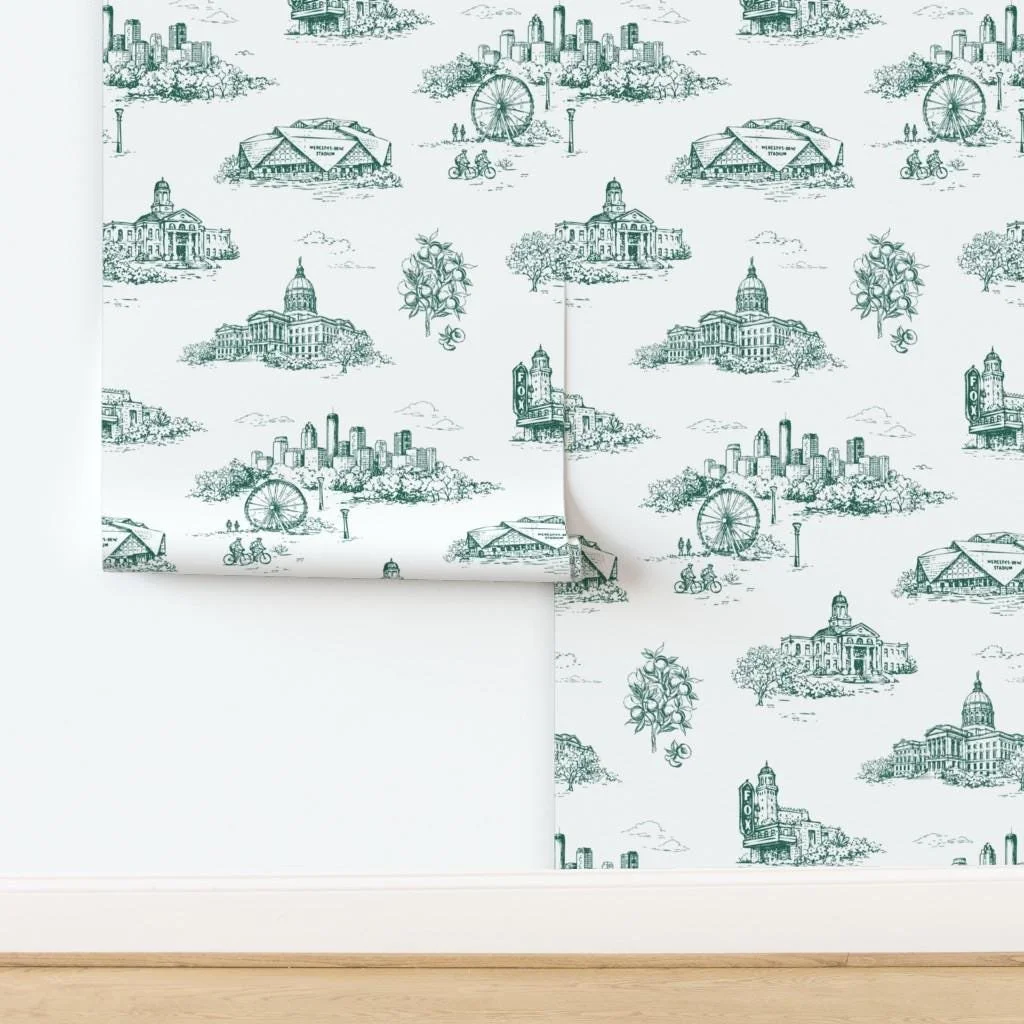 green-city-landmarks-toile-wallpaper-panel-install.jpg