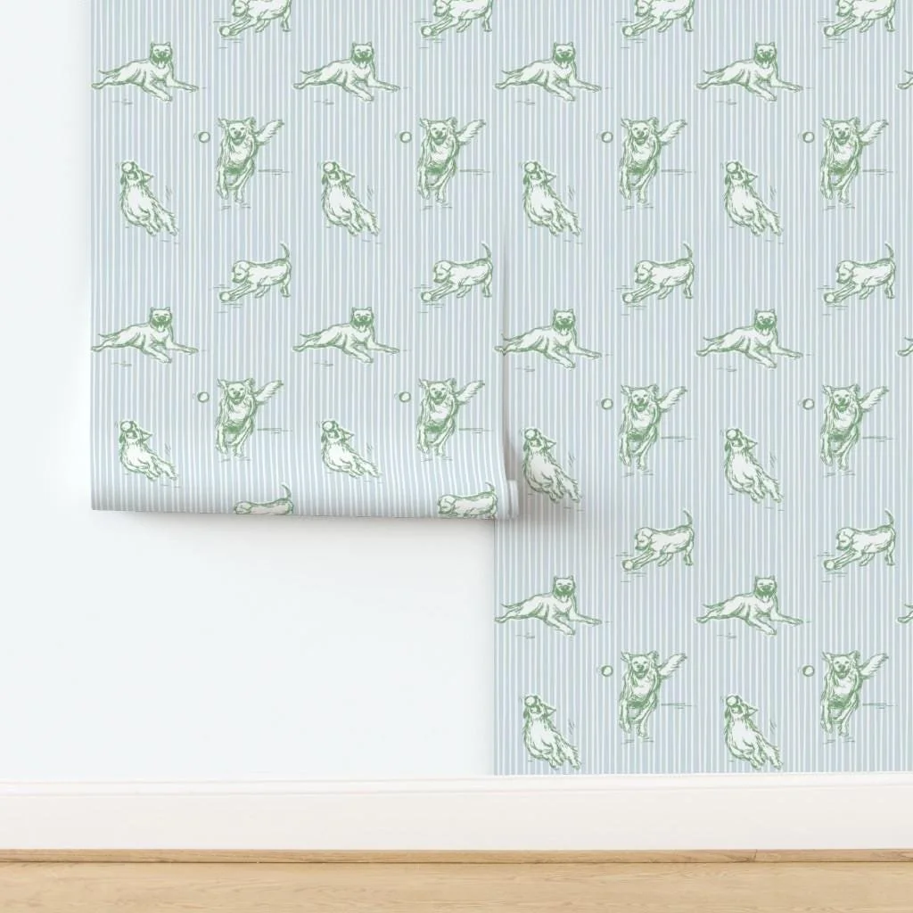 blue-stripe-green-puppy-dog-wallpaper-panel-install.jpg