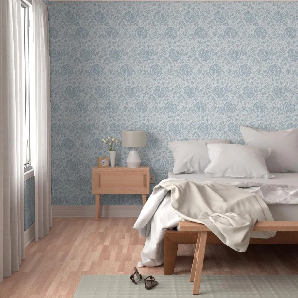 dusty-blue-pomegranate-botanical-wallpaper-bedroom-accent-wall.jpg