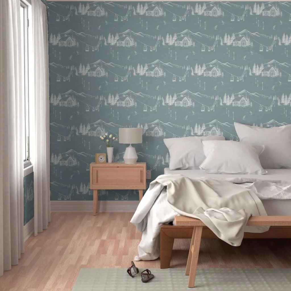 dusty-blue-ski-lodge-toile-wallpaper-bedroom-accent-wall.jpg