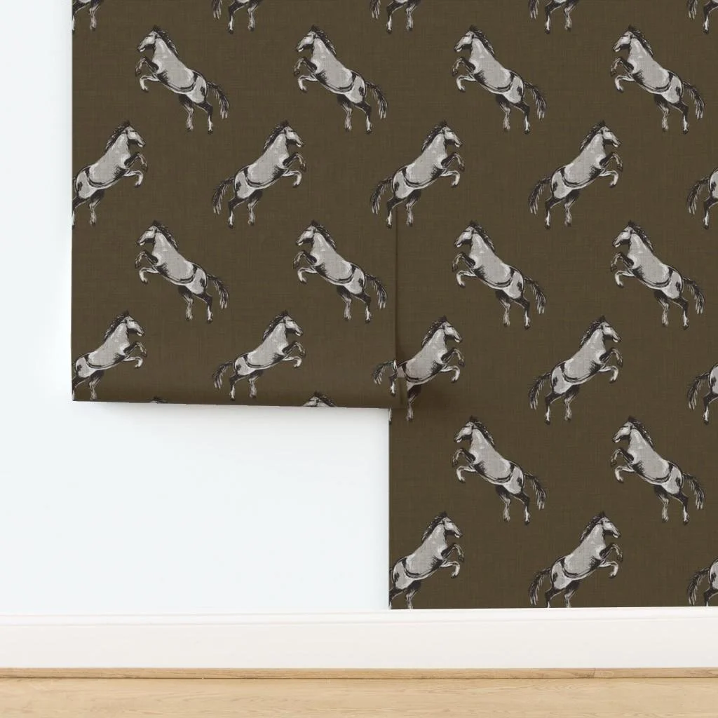brown-wild-horse-wallpaper-panel-install.jpg