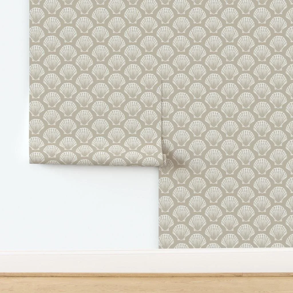tan-scallop-seashell-wallpaper-panel-install.jpg