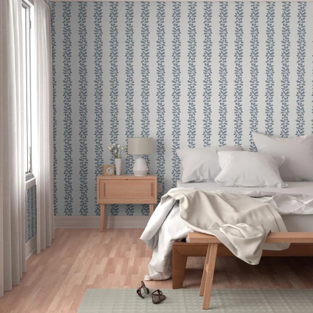 blue-oak-leaf-vine-stripe-wallpaper-bedroom-accent-wall.jpg