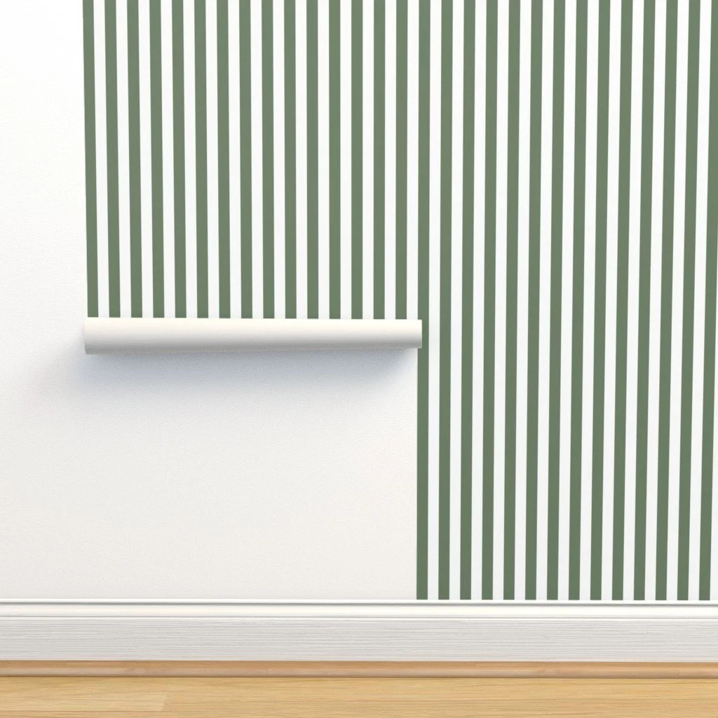 green-white-striped-wallpaper-modern-bohemian