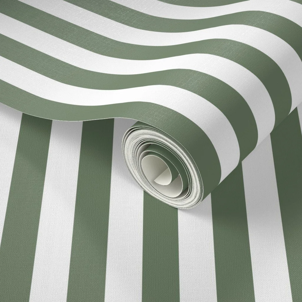 green-white-striped-wallpaper-modern