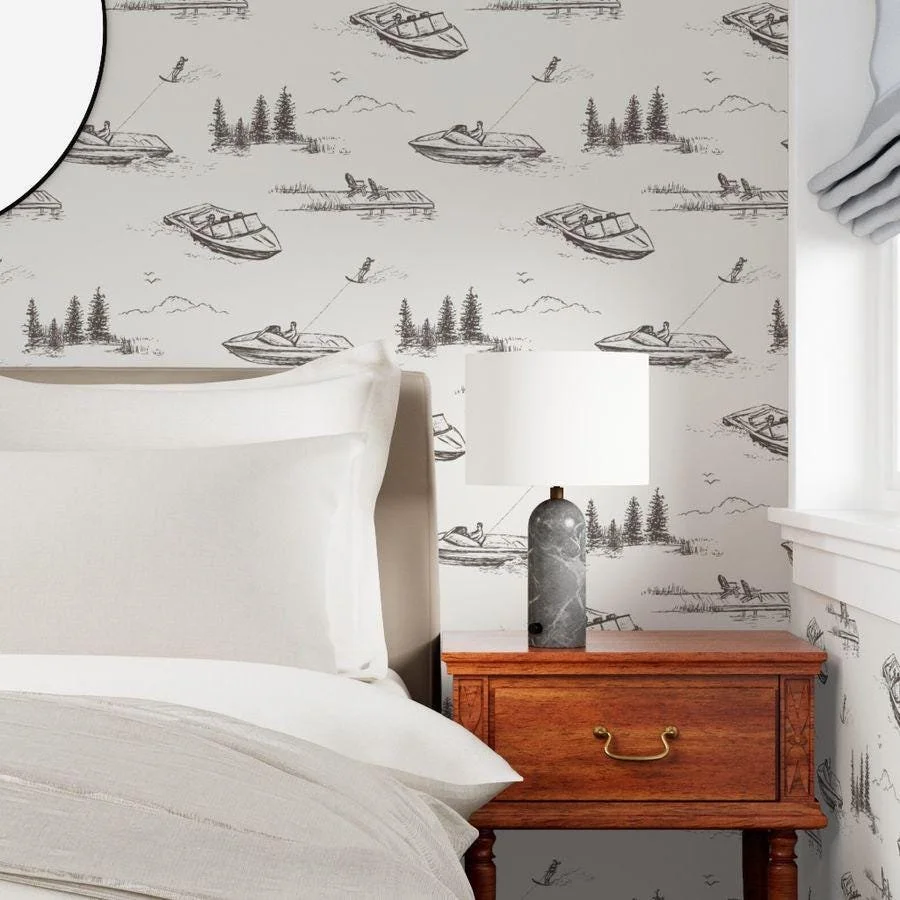 cream-lake-house-boat-toile-wallpaper-bedroom-nightstand.jpg