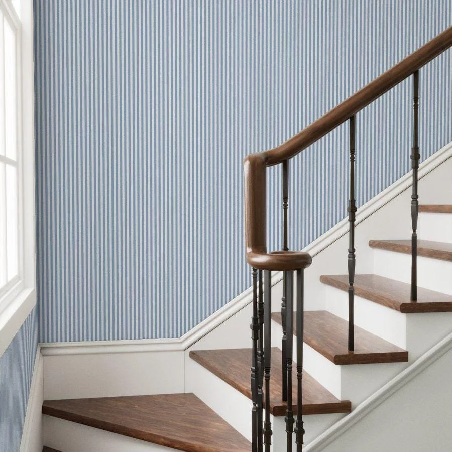blue-ticking-stripe-wallpaper-staircase.jpg