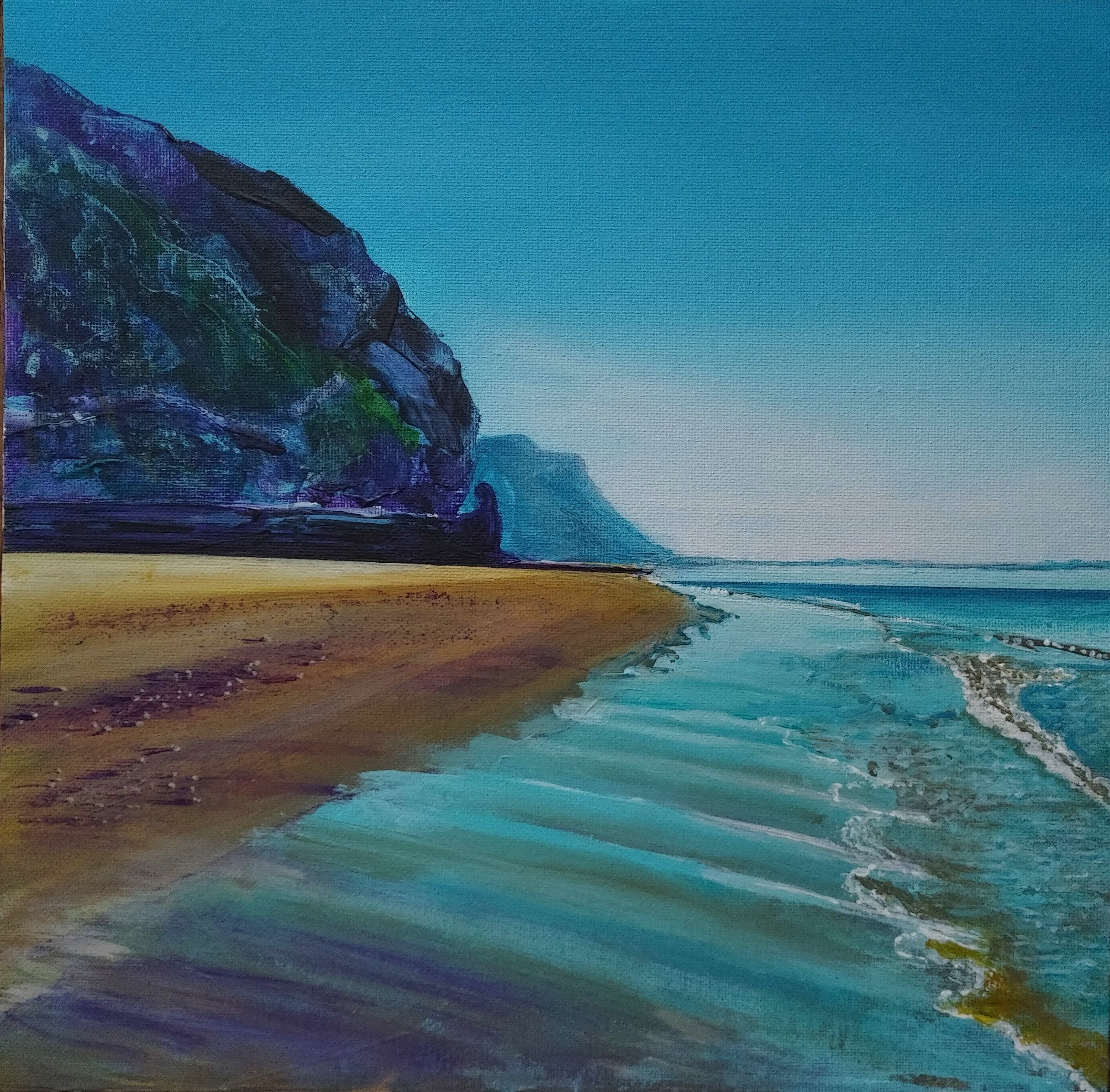 903 Morfa Conwy 3
Acrylic on canvas board, 30.5x30.5cm excluding frame.