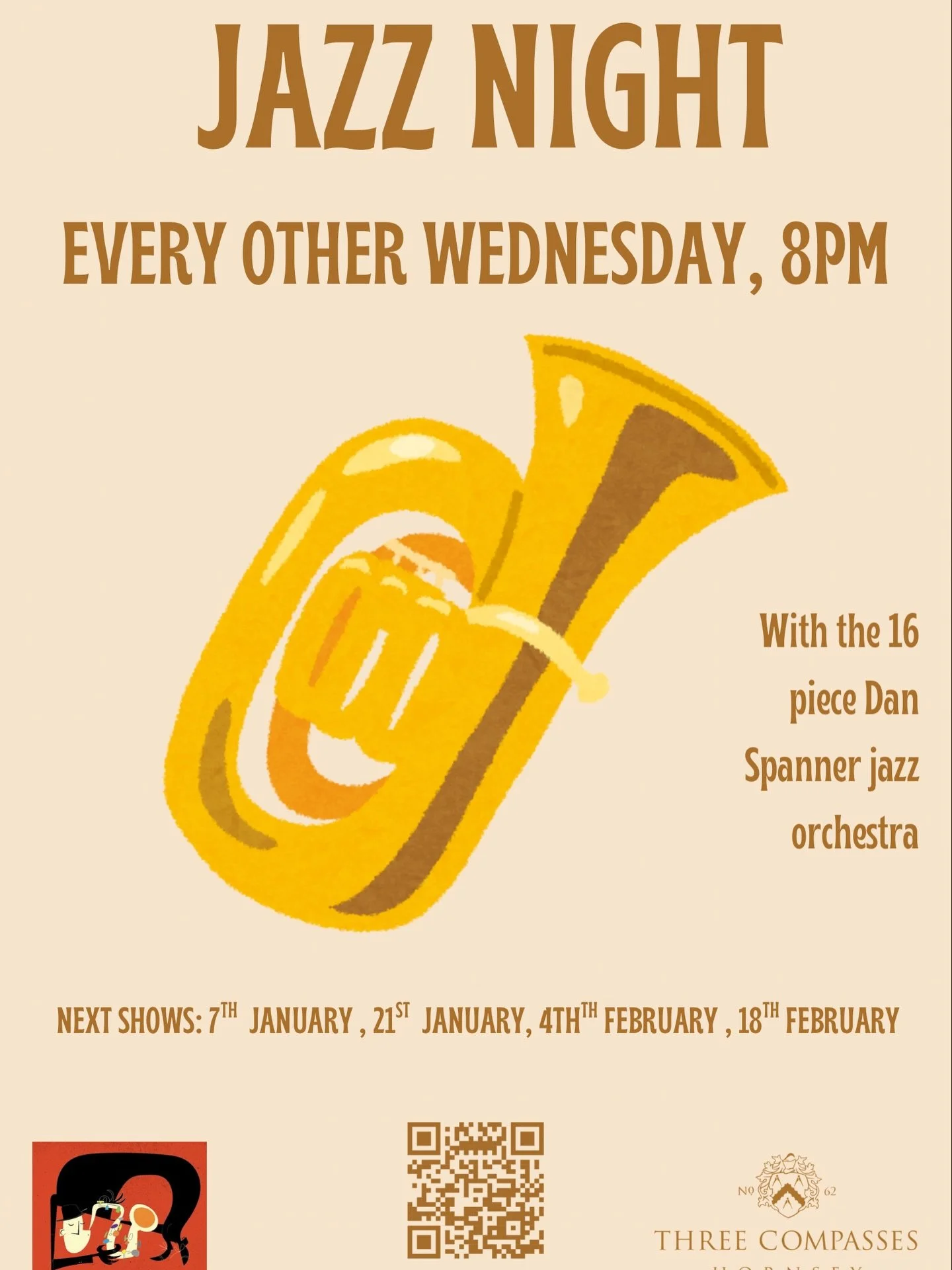 JAZZ BAND IS BACK🎷

Come see the amaing Spanner Band! This phenomenal 16 piece jazz orchestra will amaze you ever other Wednesday!

Check out our offers and deals on our website, link in bio 🔗

#pub #hornsey #northlondon #northlondonpub #londonwint